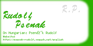 rudolf psenak business card